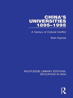 cover image of China's Universities, 1895-1995